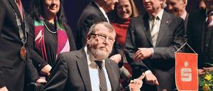 Folgt wohl auf Friedhelm Schatz. Professor Dieter Wiedemann – hier beim Neujahrsempfang der Stadt Potsdam im Nikolaisaal am vergangenen Freitag – könnte noch in dieser Woche zum Aufsichtsratvorsitzenden des SV Babelsberg 03 gewählt werden.