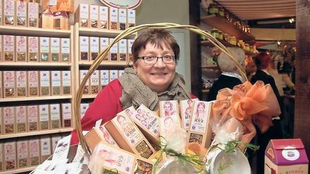Teekönigin Verena Niklaus. Sie bietet für alle Lebenslagen etwas an.