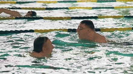 Bild von 2018: Das Kiezbad am Stern wird gerade saniert