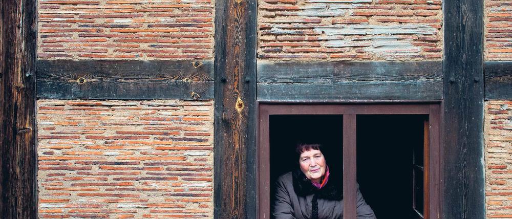 Mit Weitblick. Die Besitzerin des Lucke-Hofs, Ute Lucke-Polz, in ihrem Haus. Für ihren Einsatz um den Erhalt des Hofes und ihr soziales Engagement wird sie geehrt.