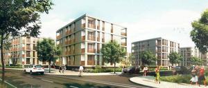 Maßnahme gegen den Potsdamer Wohnungsmangel. Im Bornstedter Feld will die Pro Potsdam ab dem kommenden Jahr 135 bis 180 Wohnungen mit bis zu 9300 Quadratmetern Wohnfläche bauen. Wie im prämierten Entwurf der Berliner Architekten wird das Gebiet später aber wohl nicht aussehen.