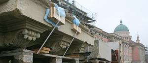 Streit um die Schlossfassade.