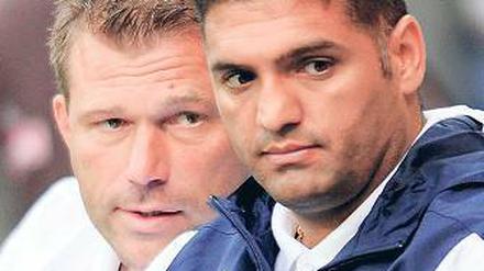Trainergespann. Christian Benbennek (l.) und Cem Efe.