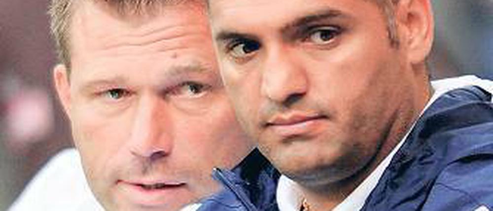 Trainergespann. Christian Benbennek (l.) und Cem Efe.