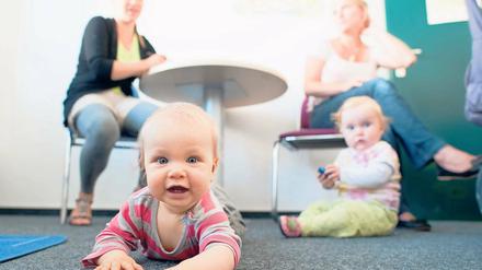 Aufmerksame Probanden. Gemessen wird, wie die Kinder auf Töne reagieren.