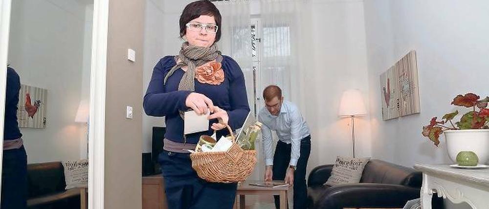 Noch ohne Hühner. Der „Hühnerhof“ von Stefanie Jeschke und ihrem Lebenspartner Norbert Gehricke in Treuenbrietzen gehört zu den Unterkünften in Potsdam-Mittelmark, die von der Bettenprämie profitiert haben. Bald soll es hier echte Hühner geben.