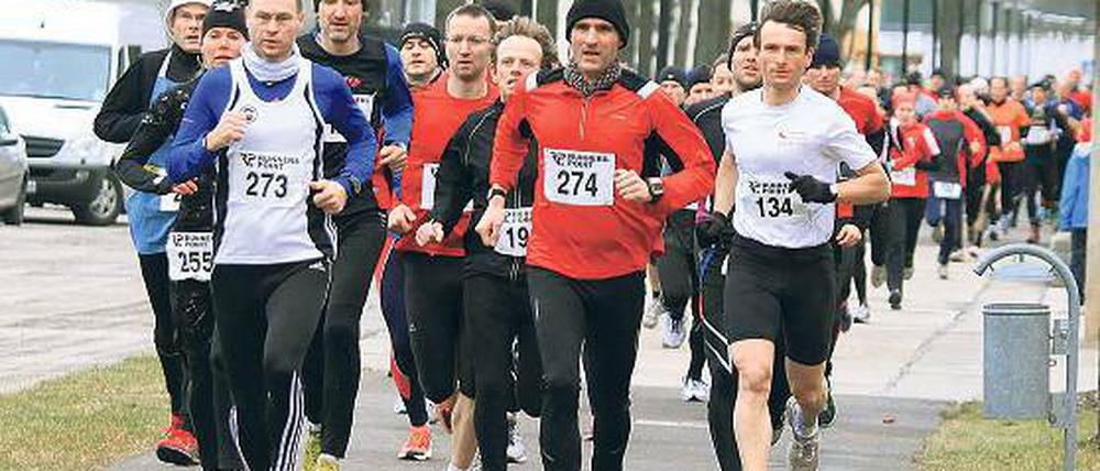 Rekord. 286 Hobbyläufer nahmen am Silvesterlauf teil.