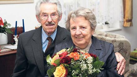 Diamanten. Gerda und Günter Schulz sind seit 60 Jahren verheiratet.