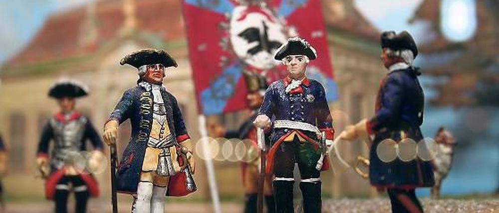 Souverän. Der alte Fritz, hier als Zinnfigur mit Stock, war sein eigener Chef - und der von allen anderen. Heute haben viele etwas zu sagen. Das ganze Jahr 2012 lang fragten die PNN die Potsdamer nach ihren Herrschaftsphantasien.