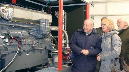 Kraftpaket. Das neue Blockheizkraftwerk leistet 200 Kilowatt.