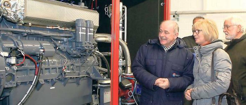 Kraftpaket. Das neue Blockheizkraftwerk leistet 200 Kilowatt.