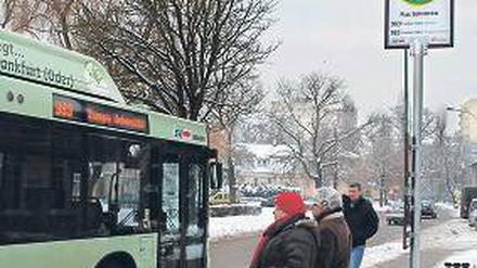 Ärgerlich: Die Buslinie 983 hält nicht am Markt von Slubice.
