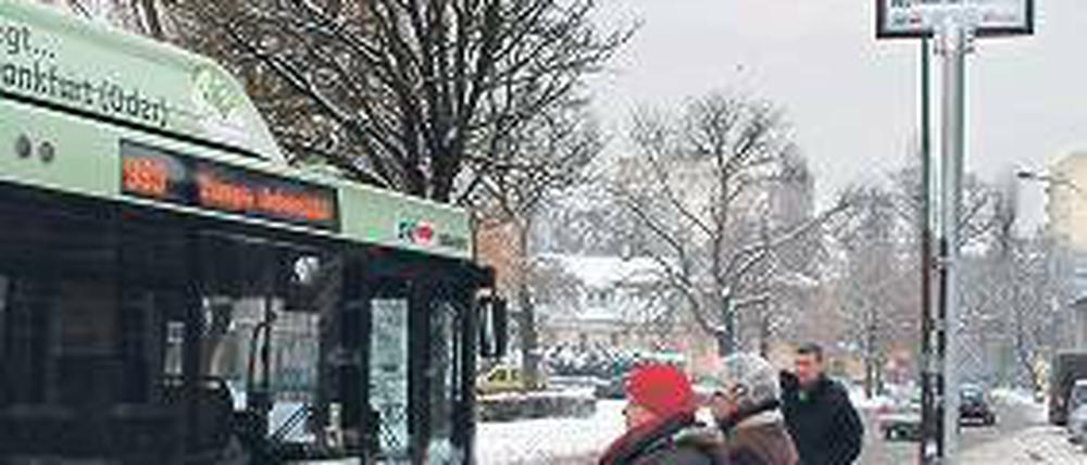 Ärgerlich: Die Buslinie 983 hält nicht am Markt von Slubice.