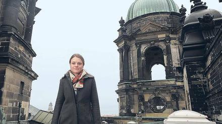 Näher, mein Gott, zu dir. Auch auf dem Dach des Doms sieht Charlotte Hopf an vielen Stellen Restaurierungsbedarf. Nebenbei gibt es wenige Plätze, an denen man so erhaben nah am Himmel ist wie hier.