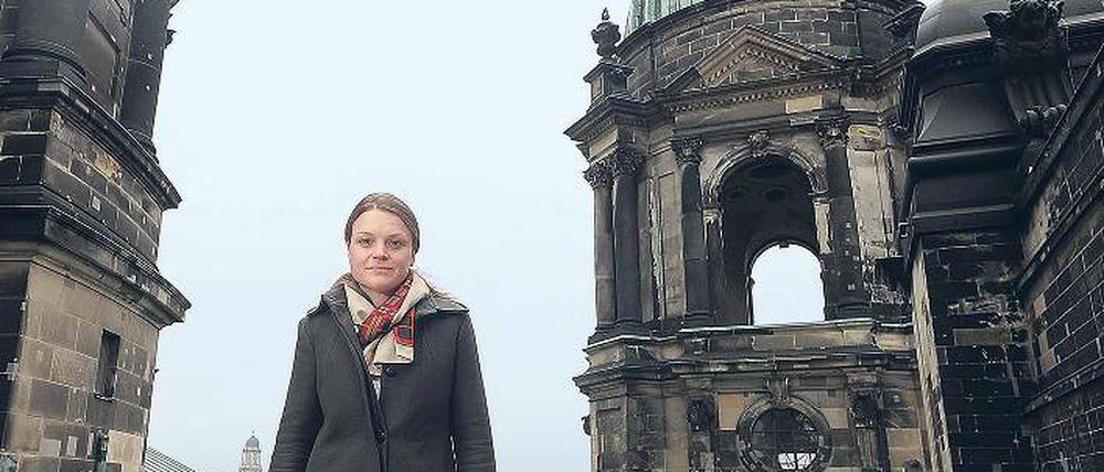 Näher, mein Gott, zu dir. Auch auf dem Dach des Doms sieht Charlotte Hopf an vielen Stellen Restaurierungsbedarf. Nebenbei gibt es wenige Plätze, an denen man so erhaben nah am Himmel ist wie hier.