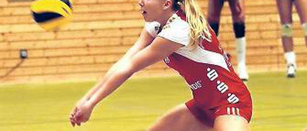 SC-Spielerin des Abends. Libera Lisa Rühl verlor mit Potsdam in Köpenick.
