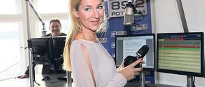 Sendestart. Radiochefin Juliane Adam ist auch aktive Triathletin.