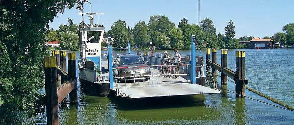 Die Fährstelle in Ketzin. Dort endete am Donnerstag für einen Berliner die Fahrt in der Havel.