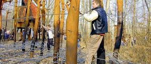 Auf der Wunschliste. Die älteren Kinder wollen einen Abenteuerspielplatz.