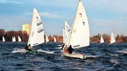 Coole Segler. Bei der Nikolausregatta starten diesmal rund 40 Boote.