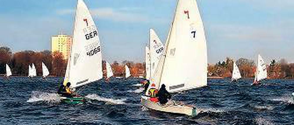 Coole Segler. Bei der Nikolausregatta starten diesmal rund 40 Boote.