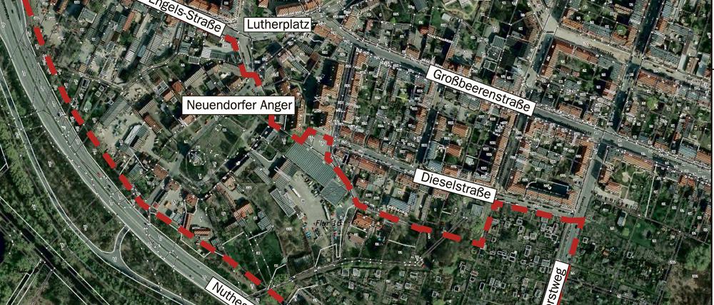 Im Schönheitsschlaf. Potsdam könnte das markierte Areal rund um den Neuendorfer Anger zum Entwicklungsgebiet erklären und die Zukunft dann selbst steuern.