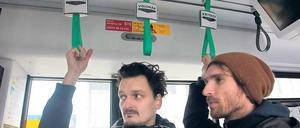 Tram-Designer: Roman Lindebaum und Lars Güttler (v.l.)