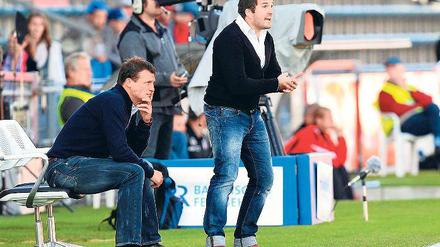 Unterhachinger Erfolgsduo. Claus Schromm (rechts) und Manuel Baum.