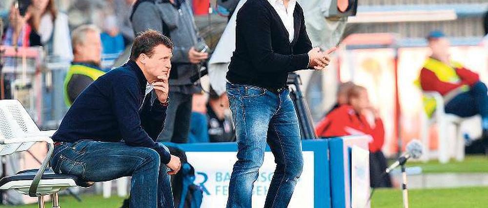 Unterhachinger Erfolgsduo. Claus Schromm (rechts) und Manuel Baum.