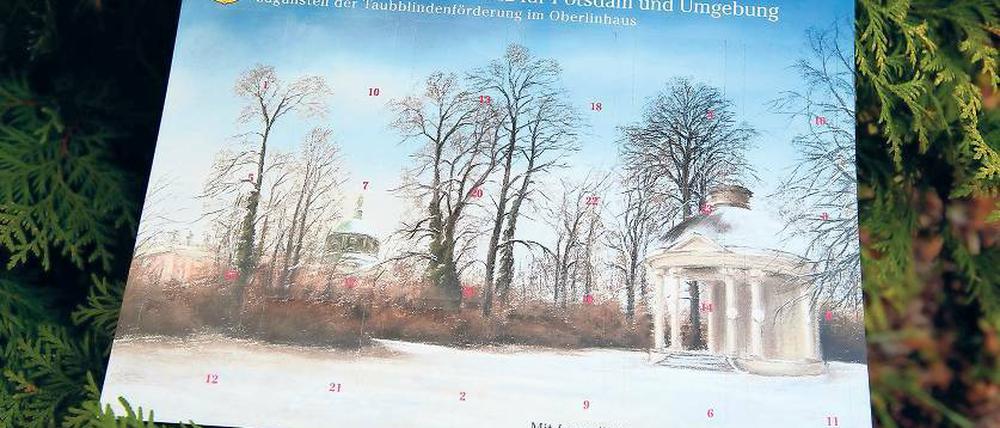 Winterlich. Das Titelmotiv des Kalenders ist auch der Hauptgewinn.