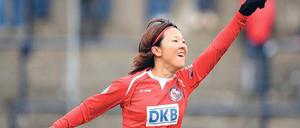 Sorgte für den Endstand. Die Japanerin Yuki Ogimi markierte mit ihrem achten Saisontreffer kurz vor Schluss das 3:0.