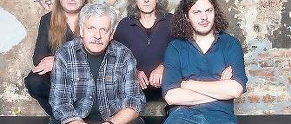 Bluesrocker. Die Engerlinge Manne Pokrandt, Wolfram Bodag , Heiner Witte und Hannes Schulze, v. l. .
