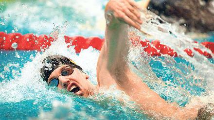 Bester Potsdamer Schwimmer. Yannik Lebherz vom Potsdamer SV im OSC Potsdam kam beim Weltcup in Berlin gleich in drei Disziplinen auf den fünften Platz.