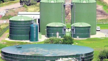 Grüne Energie: Biogasanlagen wie diese bei Neubukow erzeugen Strom und Wärme aus vergorenen Pflanzenabfällen.