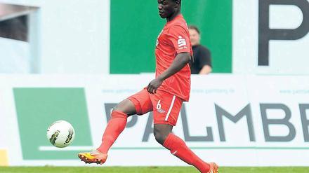 Optimistisch. Assimiou Touré hat hart trainiert und freut sich auf das nächste Spiel. Gegen den Karlsruher SC will er mit seinem Team am Samstag unbedingt einen Heimsieg erkämpfen.