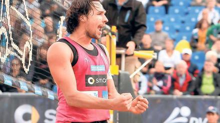 Große Ziele. Jonathan Erdmann will mit seinem Partner Kay Matysik auch an den Olympischen Spielen 2016 in Rio teilnehmen. Im kommenden Jahr steht für den Deutschen Meister aber erst einmal die WM in Polen an.