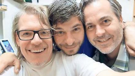 Wollen die Arena rocken. Brad, Nicolaj Gogow und Jeff Dope (v.l.)