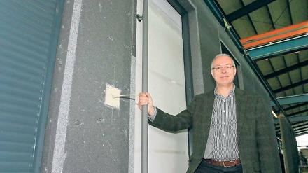 Fehlt nur die Klingel. Haacke-Technikchef Hoffmann steht vor der Tür.