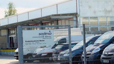 Kein Zutritt. Beim Sodexo-Standort in Werder ist man zugeknöpft.
