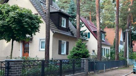 Energetisch suboptimal. Häuserflucht der Bürgersiedlung in Kleinmachnow.