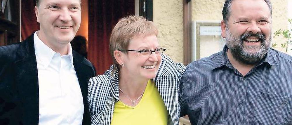 Können miteinander. Rainer vom Lehn mit Ute Hustig im Bürgermeisterwahlkampf 2010.