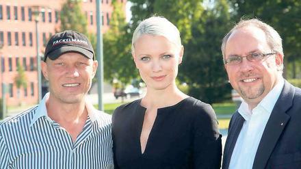 Helfer: Ex-Profiboxer Axel Schulz und Model Franziska Knuppe engagieren sich für die Parkinson-Gala.