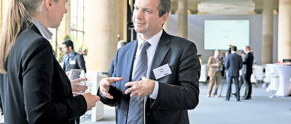 Krisenerklärer: Gordon Bajnai, von April 2009 bis Mai 2010 Ministerpräsident von Ungarn, war einer der bekannten Gäste, die am Donnerstag bei der M100-Medienkonferenz in der Orangerie am Park Sanssouci über die Zukunft Europas diskutierten. Die Stadt unterstützt das Treffen mit 80 000 Euro.