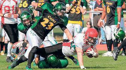 Durchmarschiert. Thore Wetzel bei seinem zweiten Touchdown.