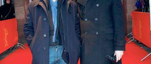 Der Potsdamer Regisseur Andreas Dresen (l.) und der CDU-Landtagsabgeordnete Henryk Wichmann auf dem roten Teppich der Berlinale.