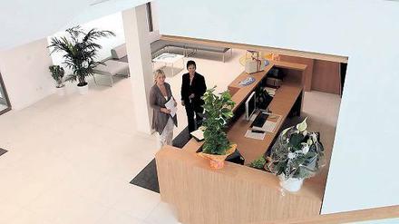 Alles neu. Die Geschäftsstelle der Genossenschaft „Karl Marx“.