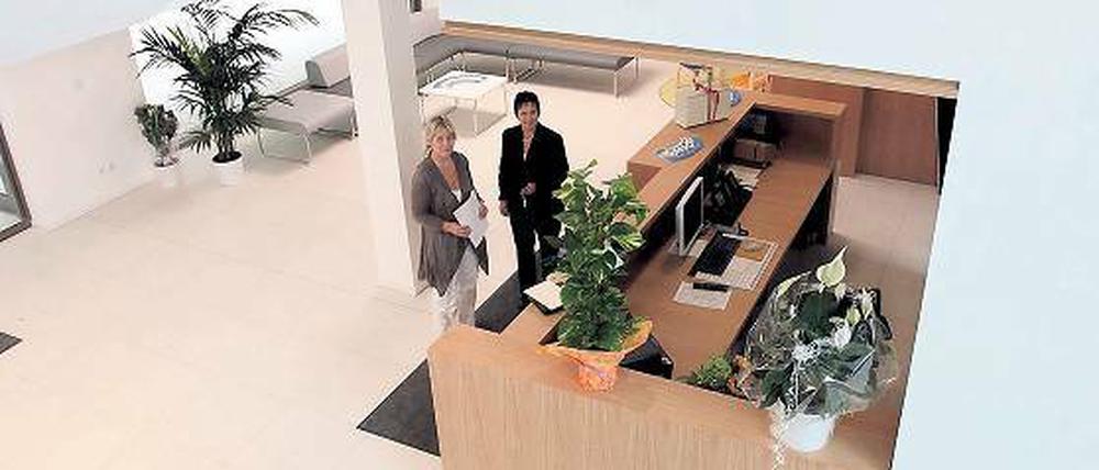 Alles neu. Die Geschäftsstelle der Genossenschaft „Karl Marx“.