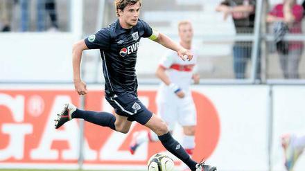 Will den Schalter umlegen. Daniel Reiche, Mannschaftskapitän des SV Babelsberg 03, will heute mit seinem Team unbedingt einen Heimsieg erkämpfen.