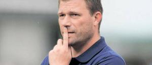 Frustriert. Christian Benbennek fordert hundert Prozent in Stuttgart.