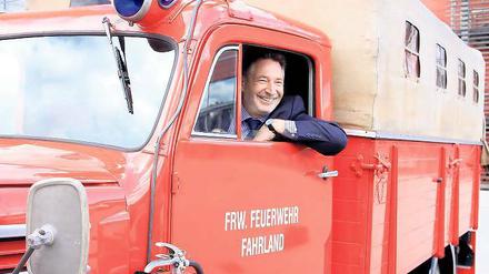 Einsatzbereit: Feuerwehrmann Jann Jakobs.